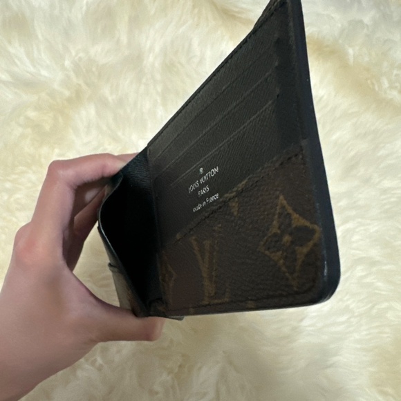 Auth Louis Vuitton Men Wallet PF Gaspar Monogram Macassar Brown/Black #M93801 - Picture 4 of 12